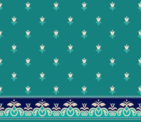 S129  -  KOYU ÇİNİ CAMİ HALISI